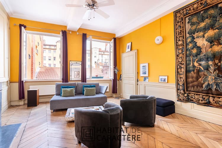 Lyon 1- Appartement familial en duplex .