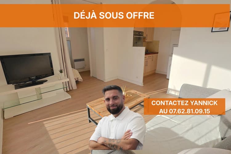 À VENDRE - STUDIO AVEC COIN NUIT – PARKING PRIVÉ – RÉSIDENCE SÉC