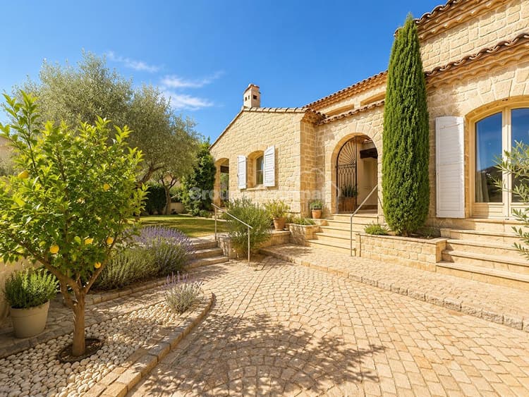 Maison en pierre de 151 m² avec grand jardin et garage