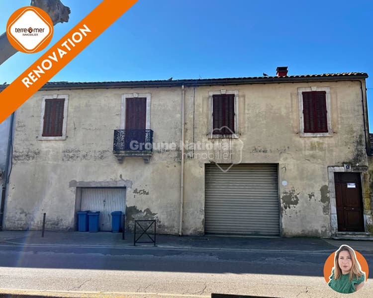 Grande maison à rénover 2 garages