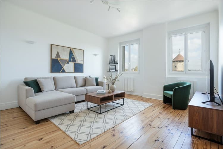 T2 intégralement rénové au coeur du village