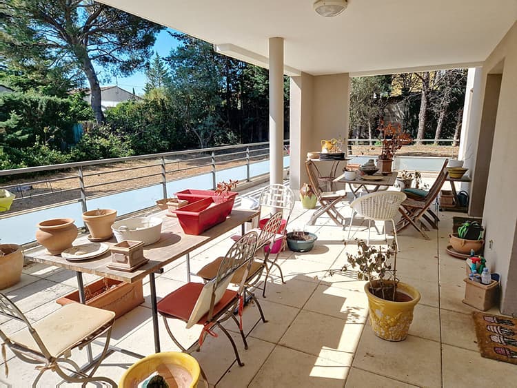 Appartement Les Angles 2 pièce(s) 70 m2, terrasse de 54 m², garage et parking.