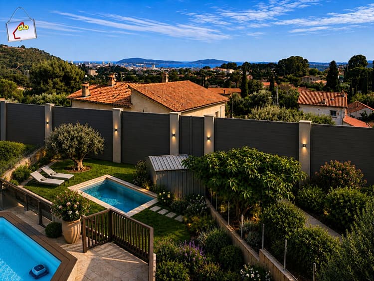EXCLUSIVITE - LES 4 CHEMINS - VUE MER - APPARTEMENT/HAUT DE VILLA T4 DE 67 M² - JARDIN PRIVATIF -