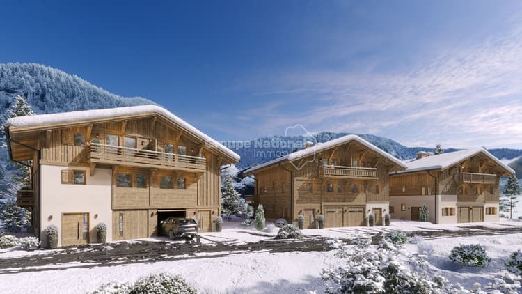 Magnifique demi chalet 5 suites parentales avec jardin, garage et stationnement - Programme neuf - Praz Sur Arly