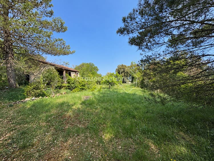 Maison à rénover sur un vaste terrain boisé de 5 360 m²