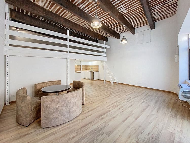 A vendre grand T2 de 72m² style loft sans travaux