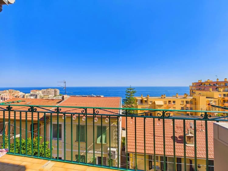 Cap d'Ail – Superbe 4 pièces avec vue mer exceptionnelle à deux
