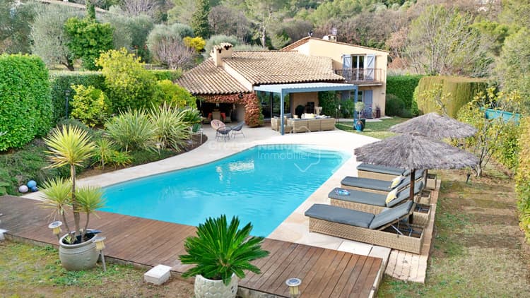 Villa le Tignet 5P 197m² sur un terrain de 2703M²