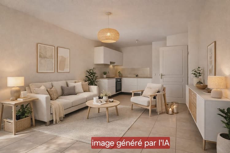 À VENDRE T2 LOUÉ 42M² AVEC JARDIN ET GARAGE EN RESIDENCE AU L