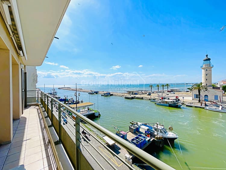 Rare appartement P6 double Vue Mer Le Grau du Roi