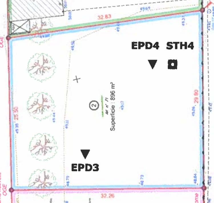 Terrain Hermes 896 m2
