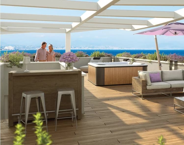 T3 64m² /TERRASSE DE 48M² / VUE MER / 2 BOX / 1 CAVE