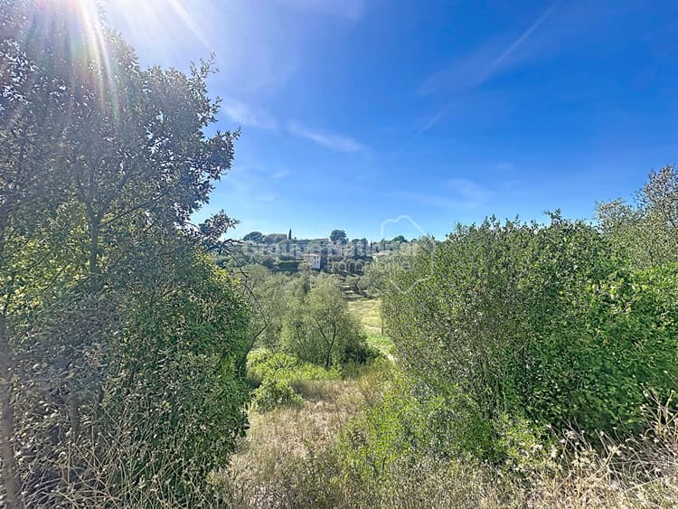 Terrain à vendre Grasse 3034 m² permis accordé et purgé CANTE PERDRIX