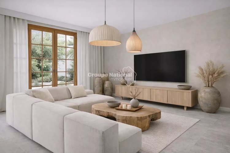 PERNES-LES-FONTAINES - LOT 6 APPARTEMENT EN DUPLEX T3 DE 78.43 M² AVEC JARDIN ET TERRASSE — Au coeur du village historique de Pernes-les-Fontaines