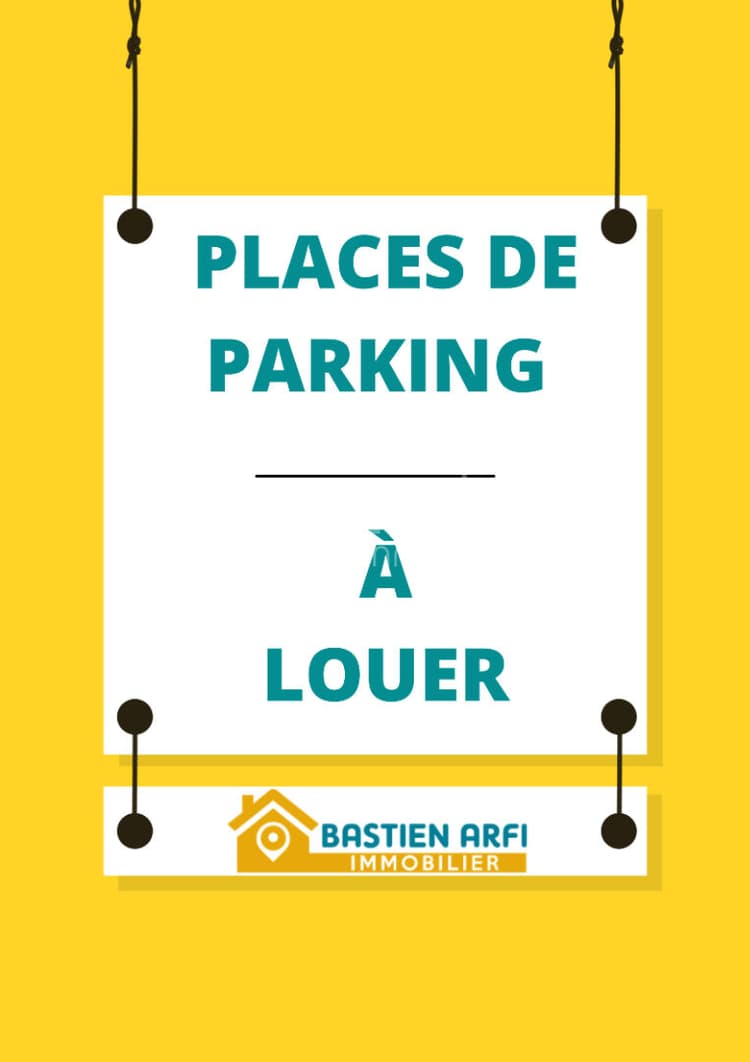 Places de parking en exterieur