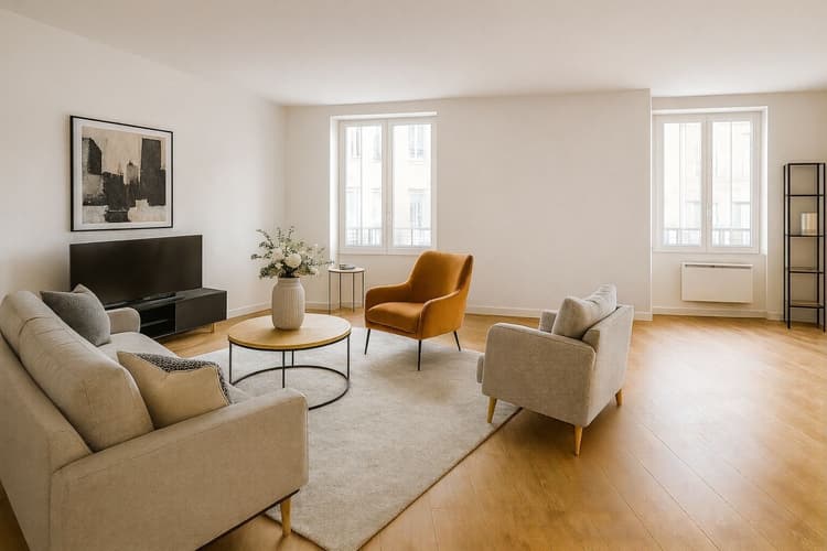 T4 de 123m² avec patio à rénové