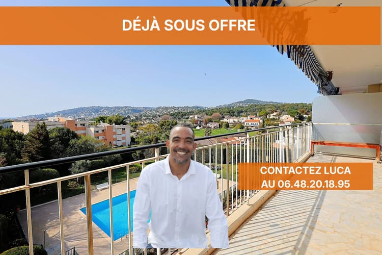ANTIBES — FONTMERLE | 3 PIÈCES | 66 m² | TERRASSE | VUE MER