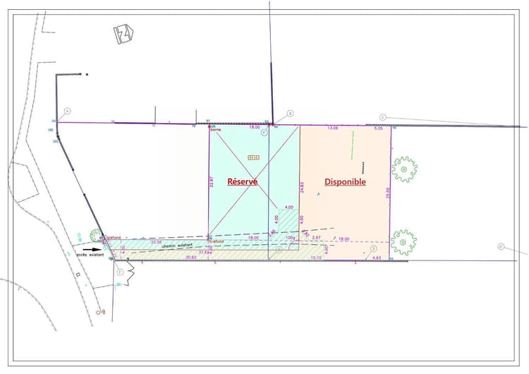 Cabannes : Terrain constructible, plat et rectangulaire