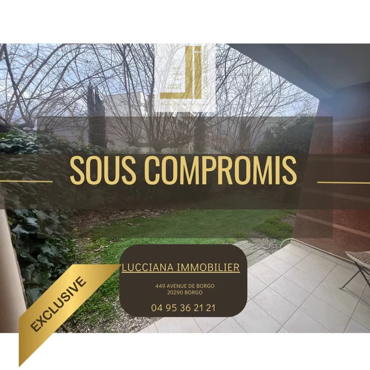INVESTISSEMENT LOCATIF - t2 rez de Jardin centre ville de LUCCIA