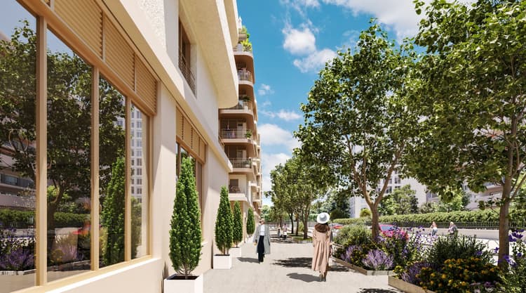 Poissy Centre Beau 3 pièces 81.70 m2 avec Balcon de 11 m² et Parking s/s sol. Frais de notaire réduits!