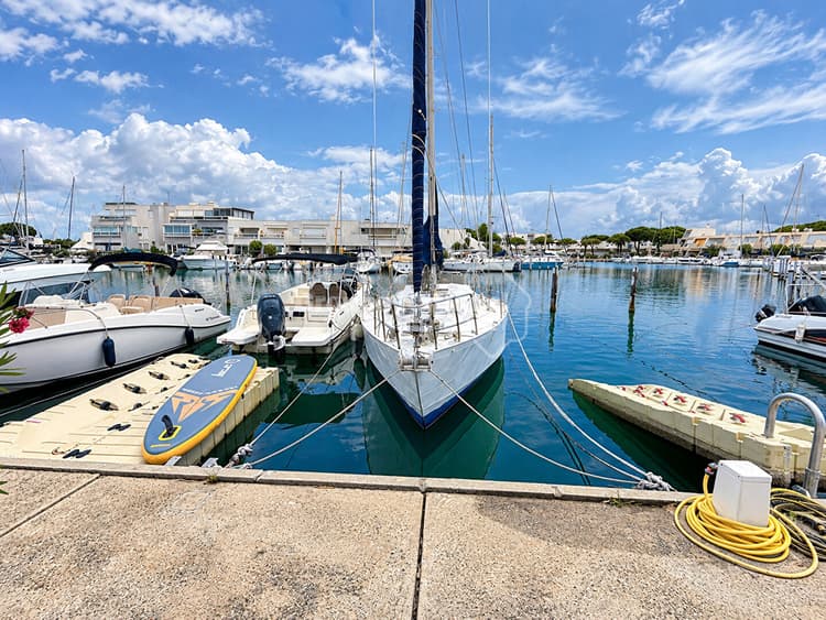 Port-Camargue marina Duplex appontement large SUD