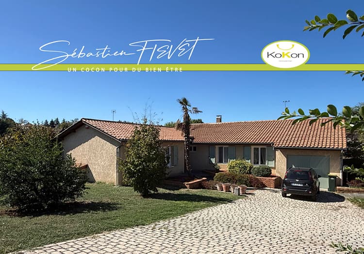 Maison de plain pied de 160m2 sur 1052m2 de terrain