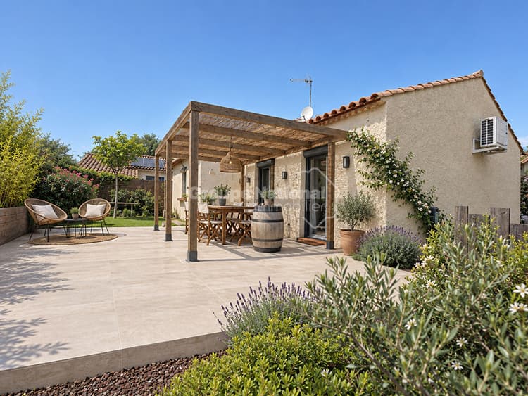 Maison Le Cres 4 pièce(s) avec garage et jardin