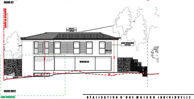 TERRAIN 1000 M² avec permis purgé pour une maison de 215 m² à ALLAUCH…
