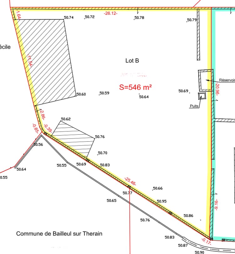 Terrain 546 m2