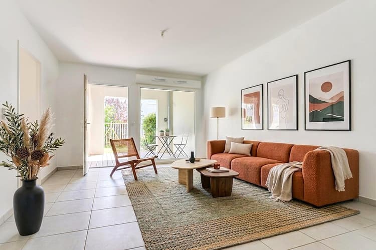 T3 avec jardin et loggia