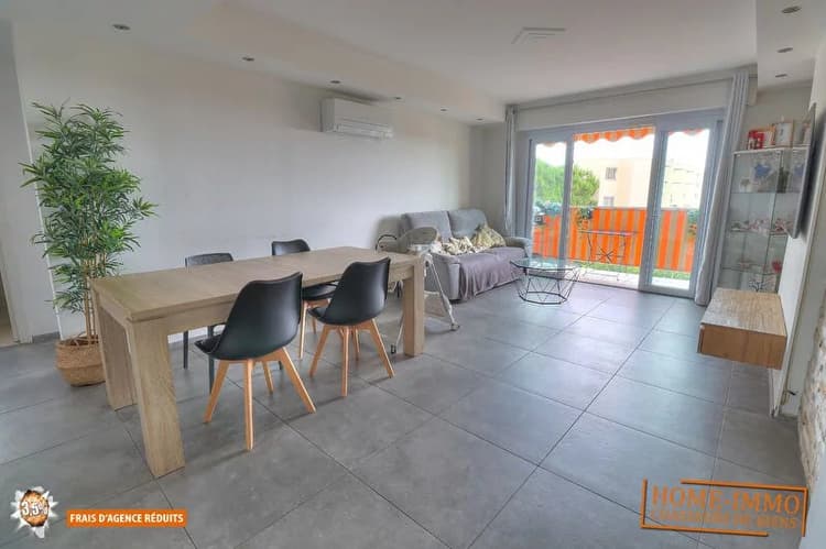 Appartement Antibes 4 pièces 77 m2 garage et 2 caves.